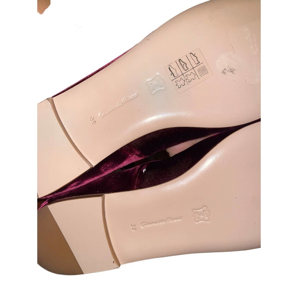 Gianvito Rossi NWOT Velvet Ankle Strap Ballet Flats​ sz 8 Euro 39​ - Picture 8 of 8
